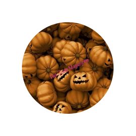 Halloween cirkel 20cm - pompoenen - frosty sheet